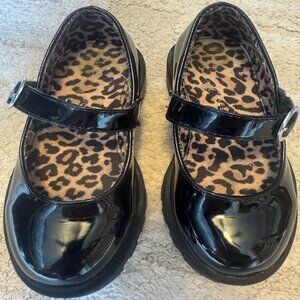 Sincerely Jules Black "Chunky" Mary Jane Kids Shoes